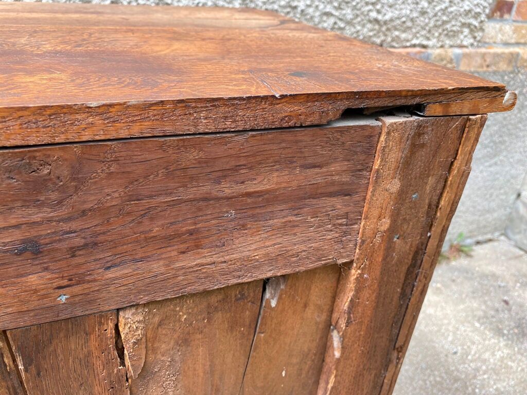 Buffet solid oak storage cabinet 1 door 6 drawers