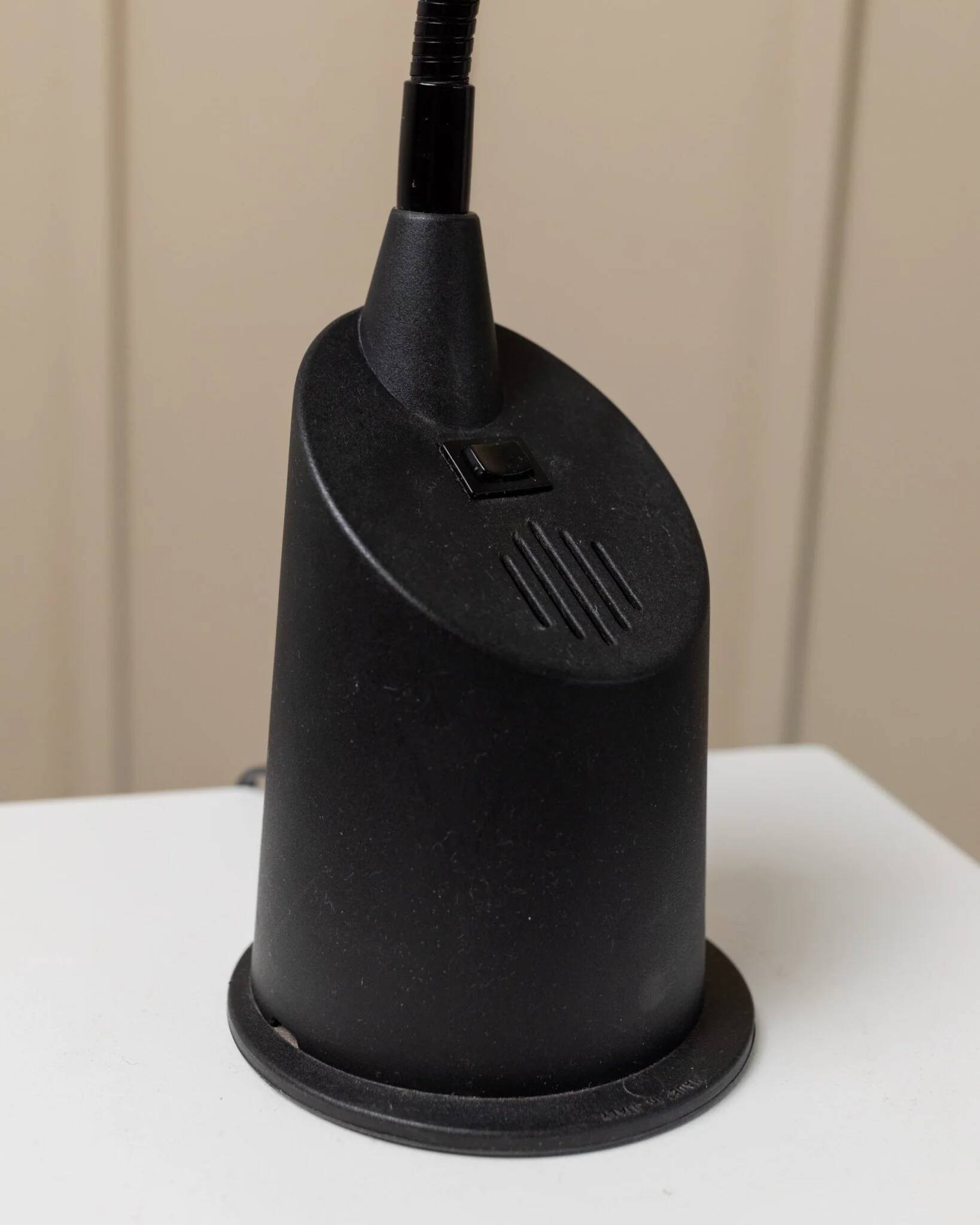 Vintage black table lamp TPB - Model 3014 - Postmodern Memphis design - Italy 1980s