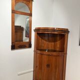Biedermeier Mirror in Mahogany, Birch & Thuja Roots Wood, Austria, 1820s
