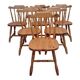 Set 6 chaises western bistrot vintage