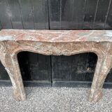Louis XV style fireplace in rance marble circa 1880