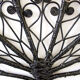 Black peacock rattan headboard