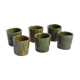 Lot de 6 verres à liqueur en grès