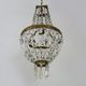 Former Italian hot air balloon chandelier, glass grapevines