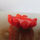 Empty hand-shaped pocket in red ceramic 80s