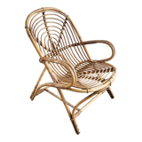 Vintage rattan armchair 1960