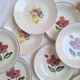 Deep plates / flower salad plates Sarreguemines