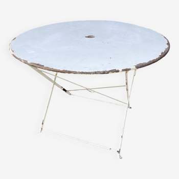 Table de jardin fer pliante 60s