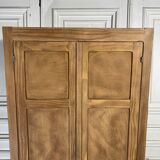 Parisian wardrobe in raw wood