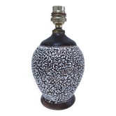 Art deco contorted ceramic lamp base in the Louis Dage Jean Besnard style from the 1930s