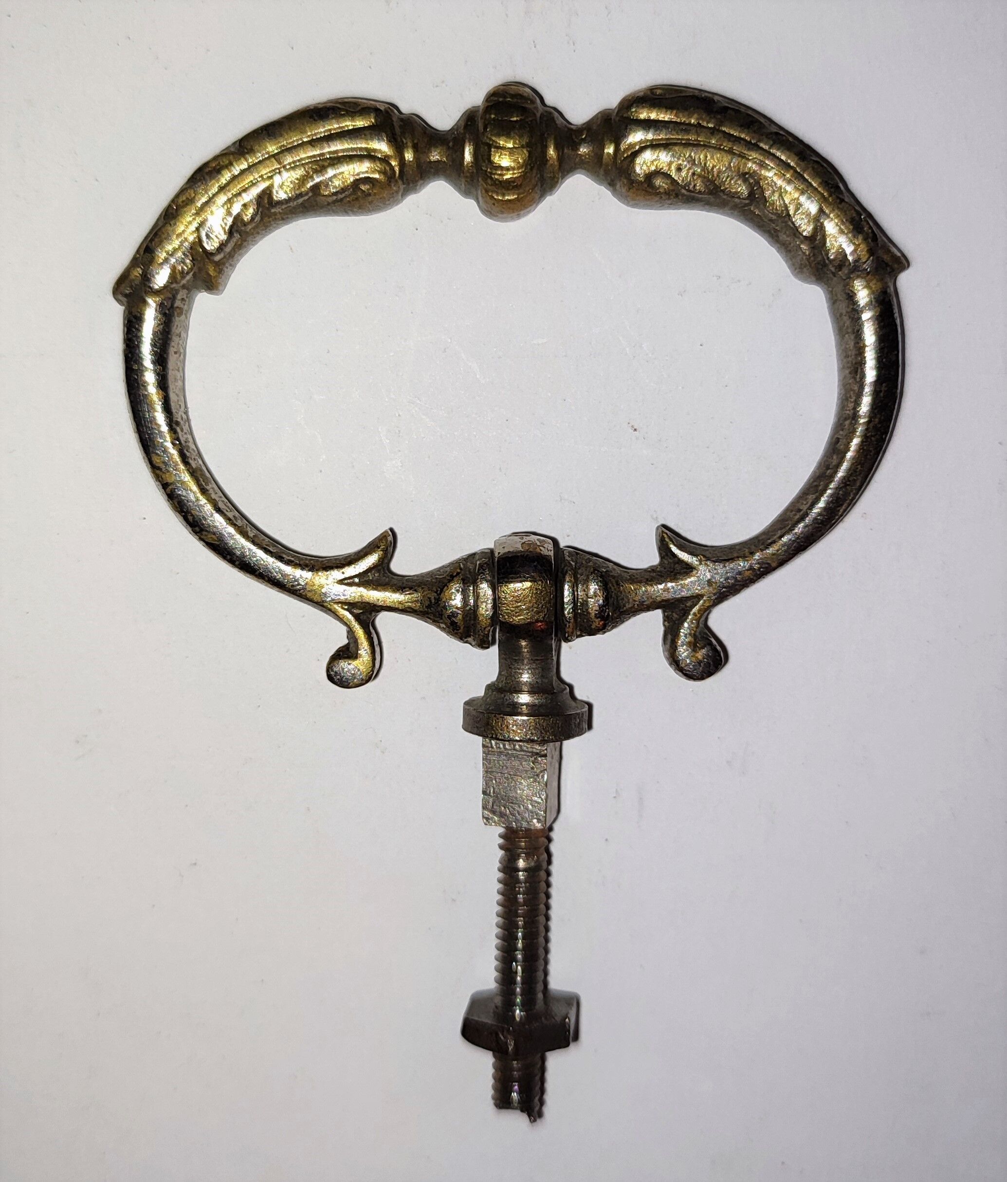 Brass upholstery handle 1930s
