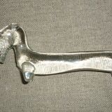 11 glass art deco knife holder/rest