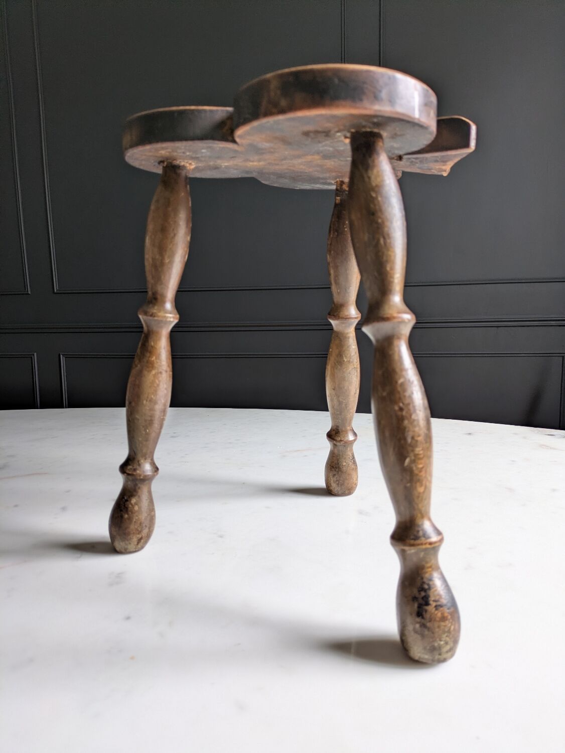 Brutalist tripod stools