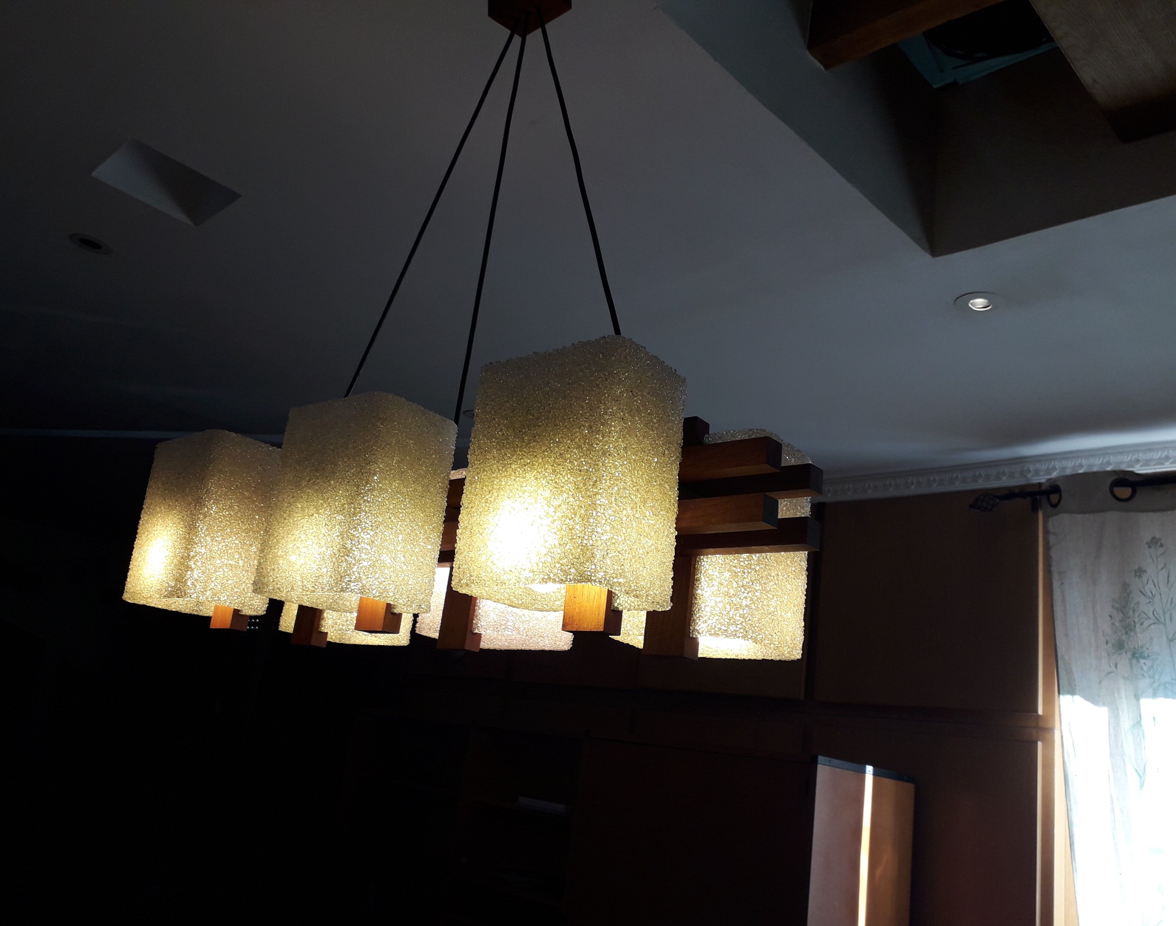 Scandinavian teak and perspex 60's