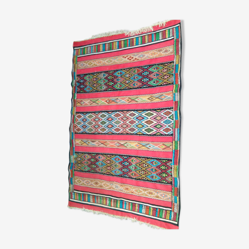 Kilim traditionnel en laine fait mains - 290 x 183