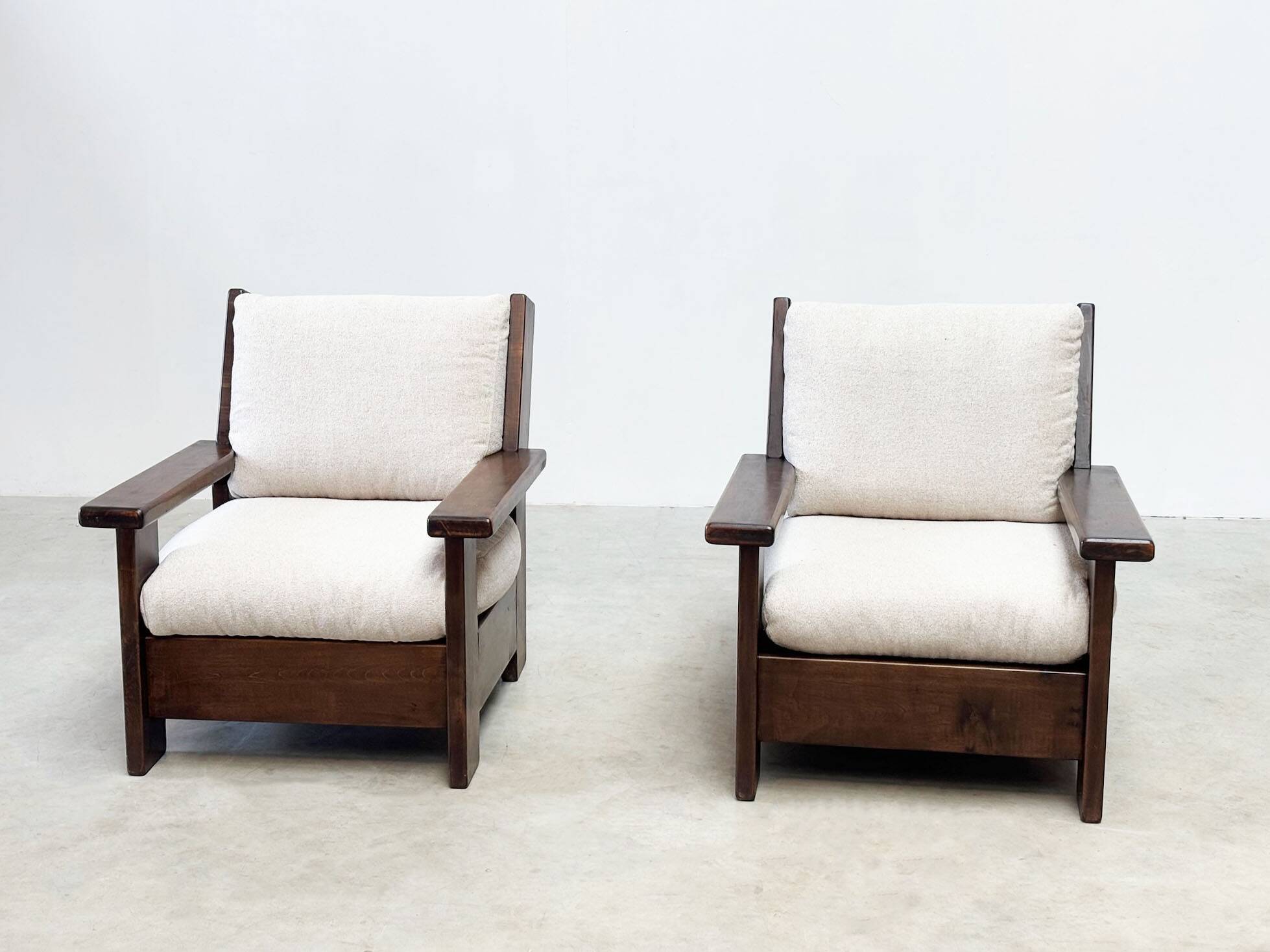 Brutalist lounge chairs