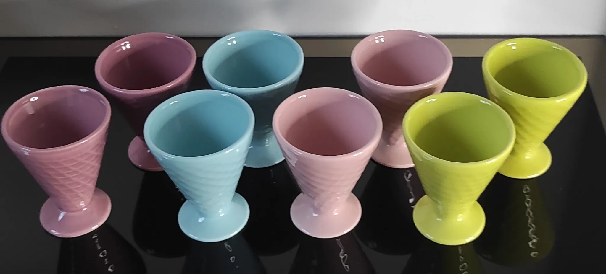 Coupes à glace vintage en céramique