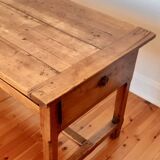 Table de ferme ancienne en bois de hêtre XIXème