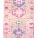 3x10 Rug For Hallway Pink Blue Vintage Runner Rug, 85x318Cm