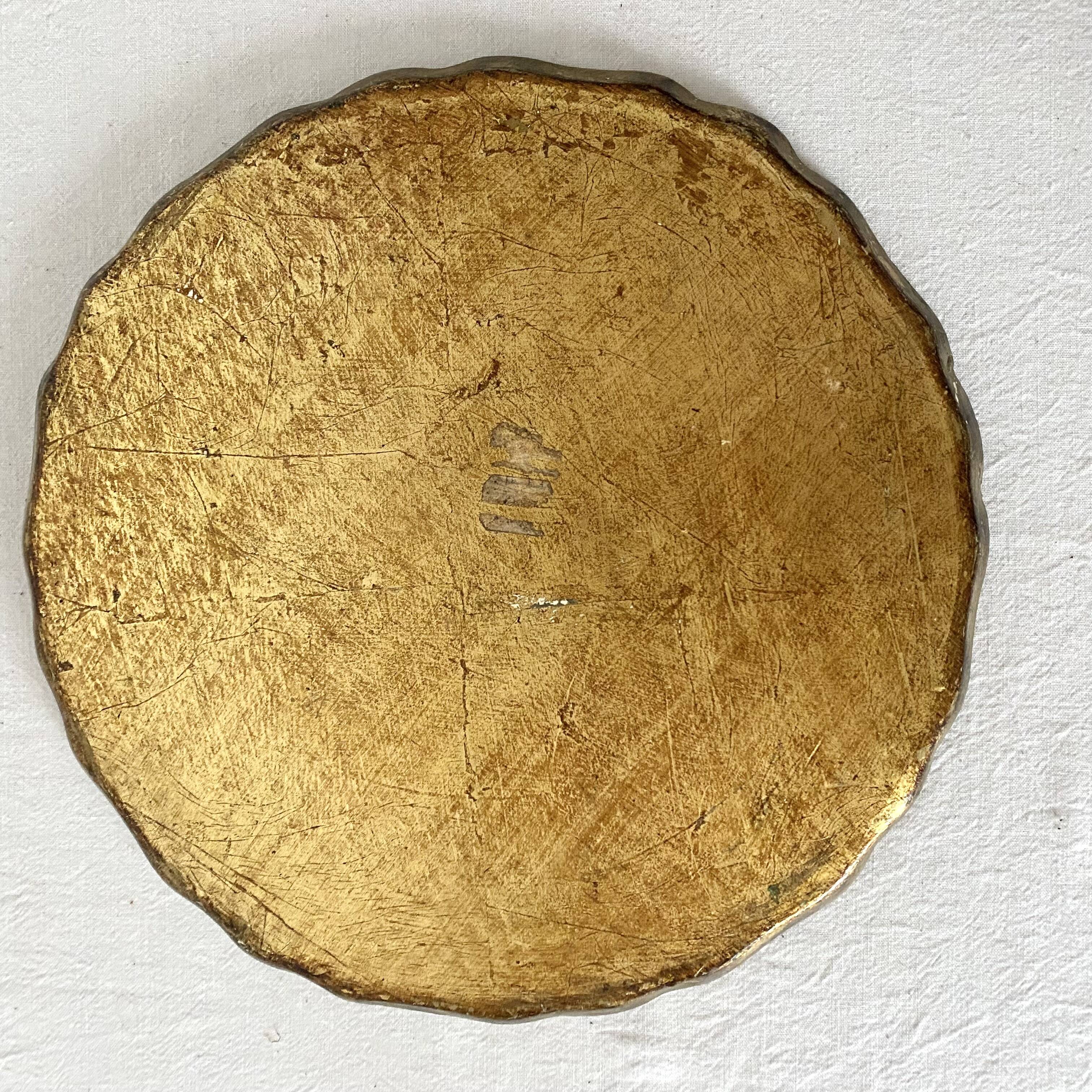 Round tray Florentine Italy