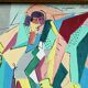 Oil on canvas in the cubist style, signed Jean Faubert (1955-2018)