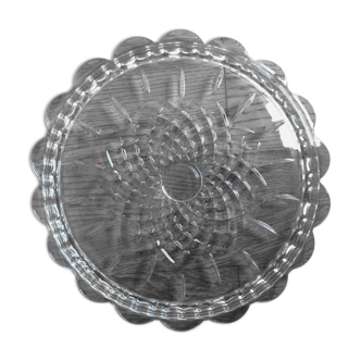 Dessous de plat plateau cristal vintage