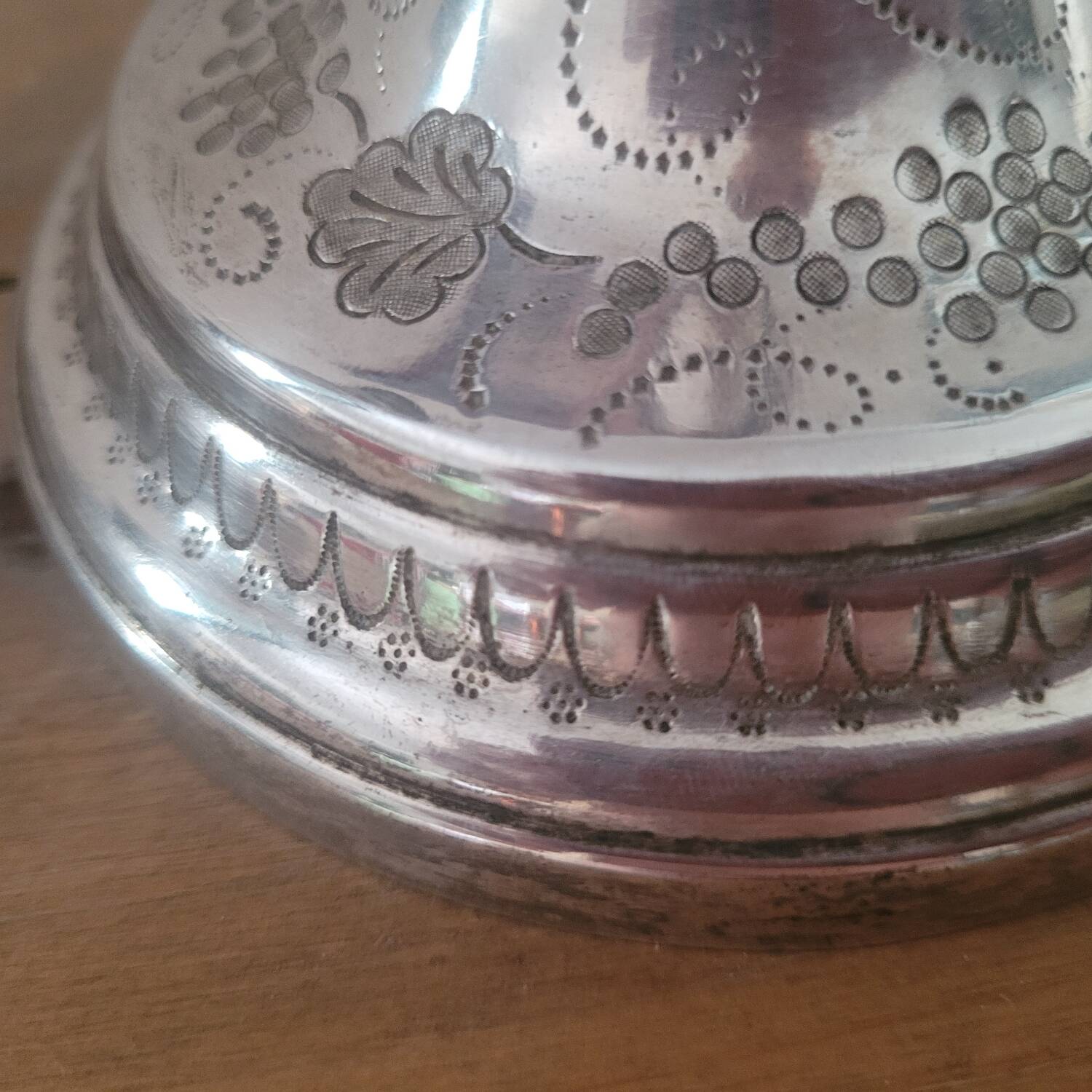 Pair of silver candlesticks 1900