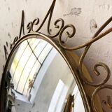 Brass witch mirror
