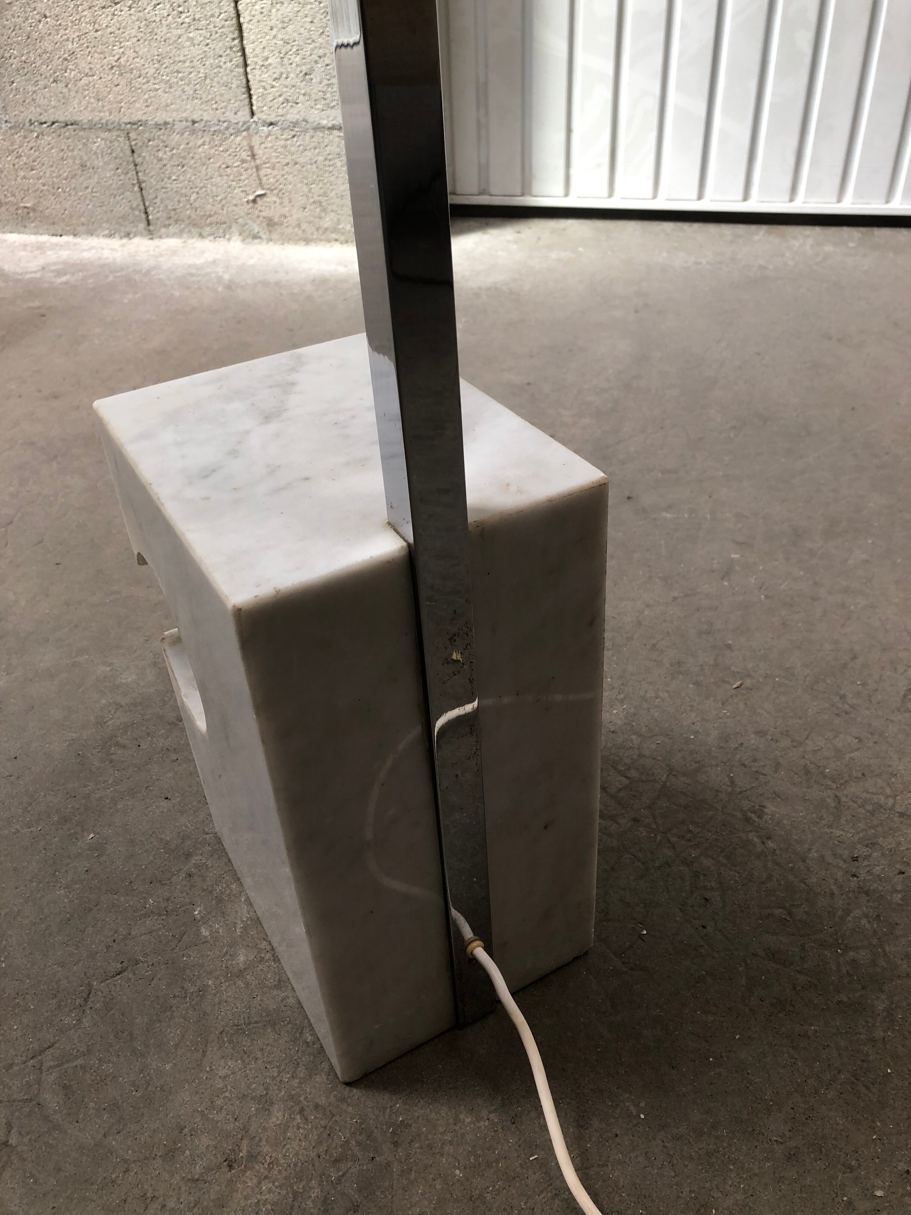 Floor lamp chrome arch vintage 70s