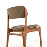 Set of 6 Erik Buch dining chairs 'Kongvund' - danish design teak