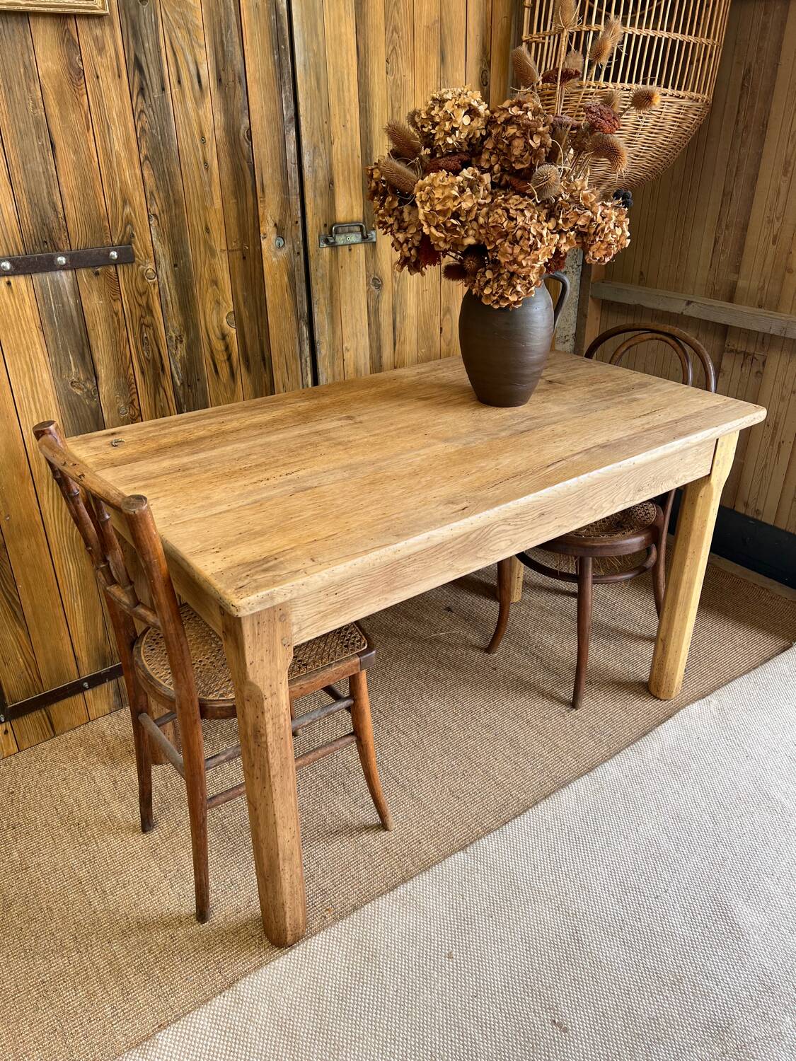 Restored farmhouse table