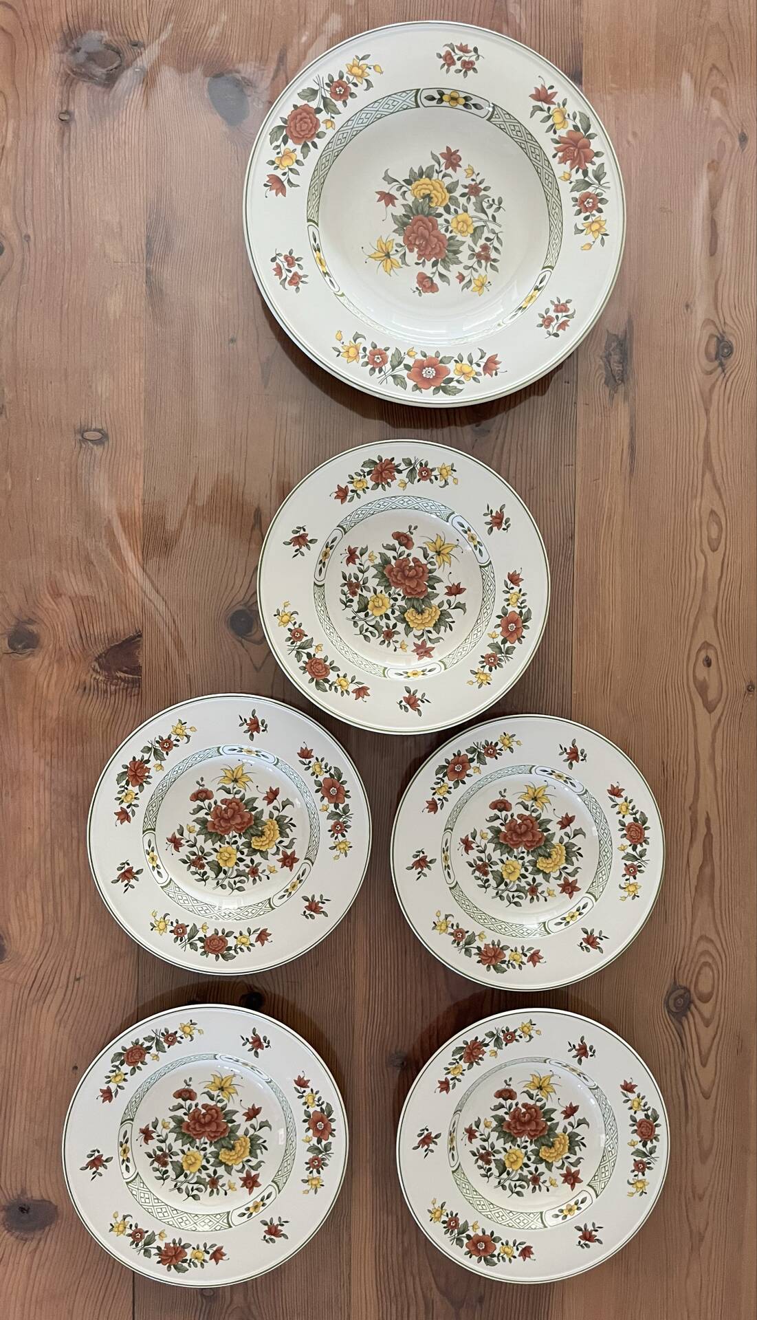 12 deep plates and serving platter Villeroy & Boch Summer Day