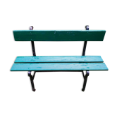 Garden bench wood and cast iron