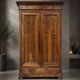 19th-century walnut wardrobe