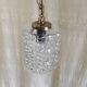 Glass and gilded metal suspension - mid 20th century