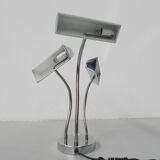 Vintage desk lamp with 3 chromed shades