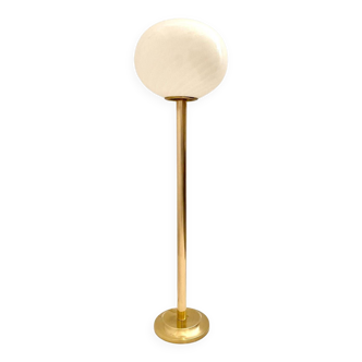 Vintage Murano glass and brass floor lamp, Italy 1960 's