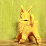 Ceramic donkey statue