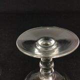 Set of 6 champagne glasses in half crystal XIXth