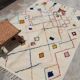 Large handmade colourful rug, 300 x 210 cm - G1081