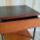Modernist bedside table in wood and metal - 1950s/60s