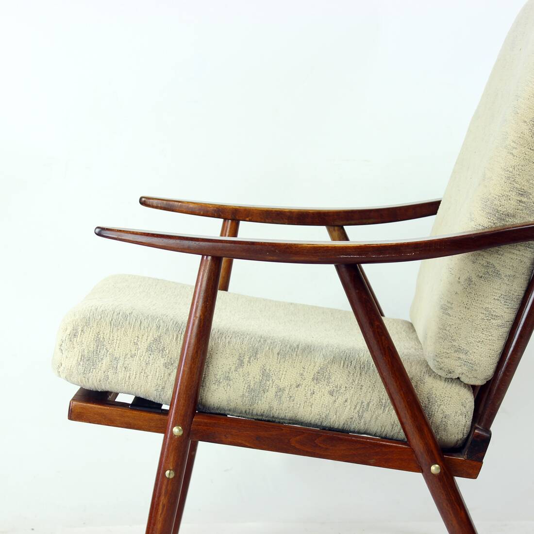 Boomerang Armchair By Ton, Czechoslovakia 1960s