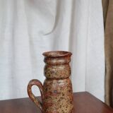 Pitcher in chamotte stoneware