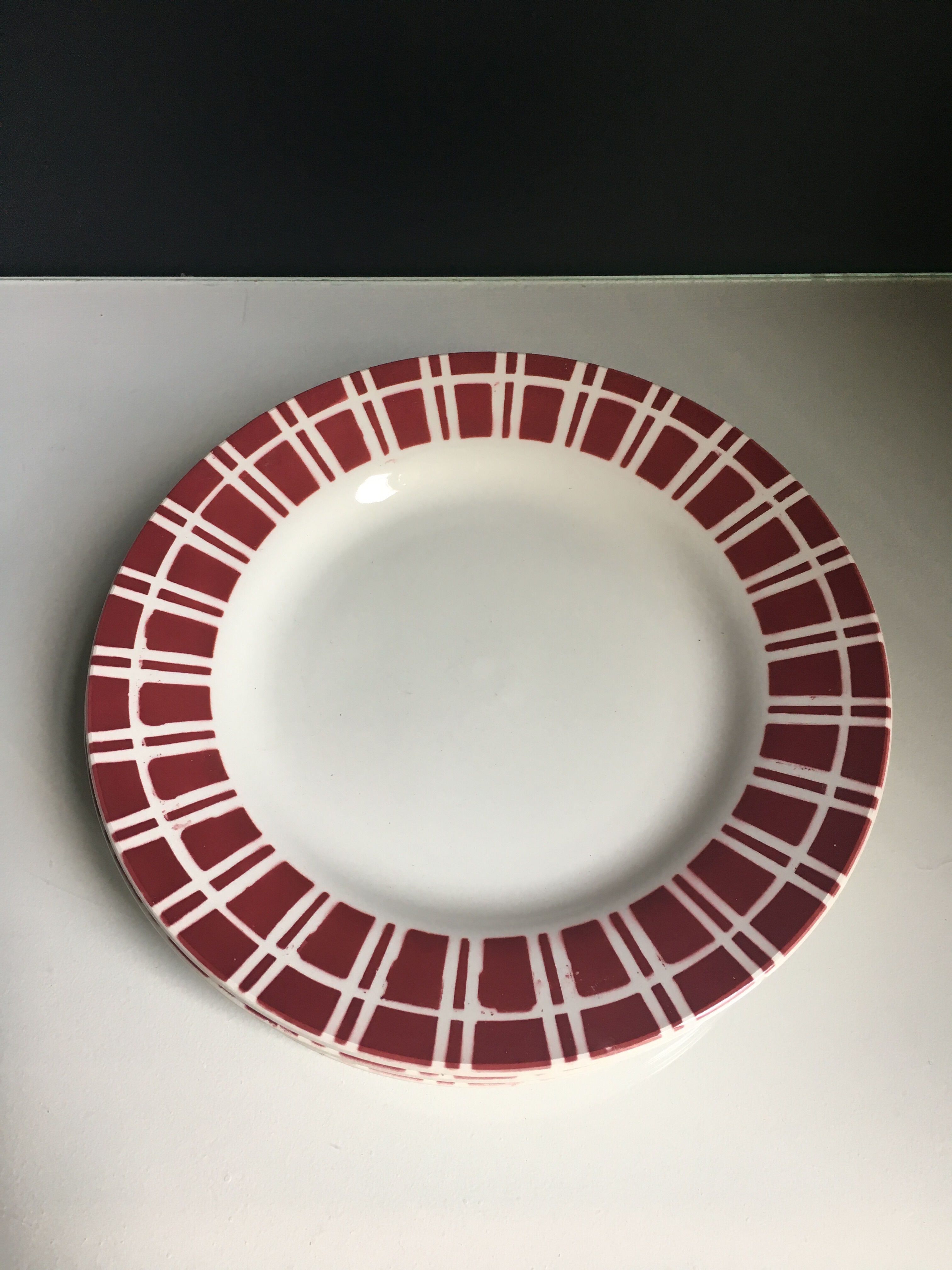 6 plates flat Digoin Sarreguemines