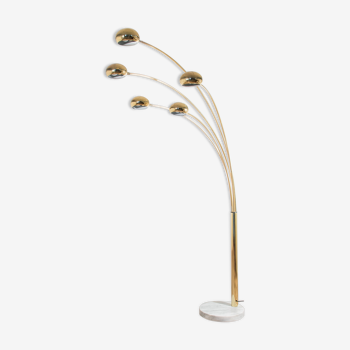 5 arm mid-century italian floor lamp