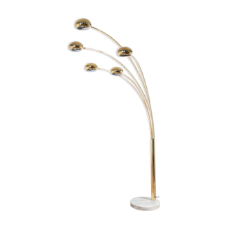 5 arm mid-century italian floor lamp