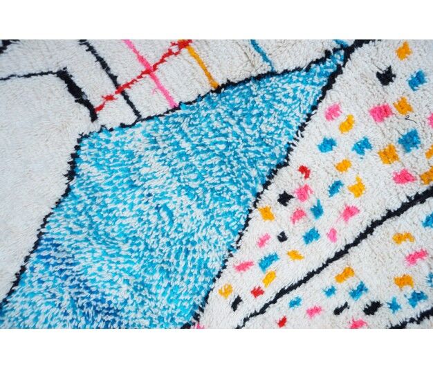 Colorful Berber carpet 242x144cm