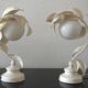 Vintage lampes des années 70 design florale