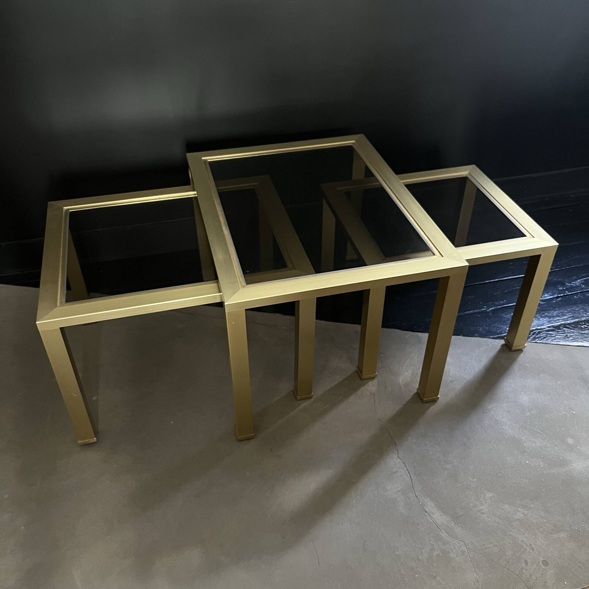 Willy Rizzo coffee table or nesting tables