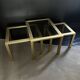 Willy Rizzo coffee table or nesting tables